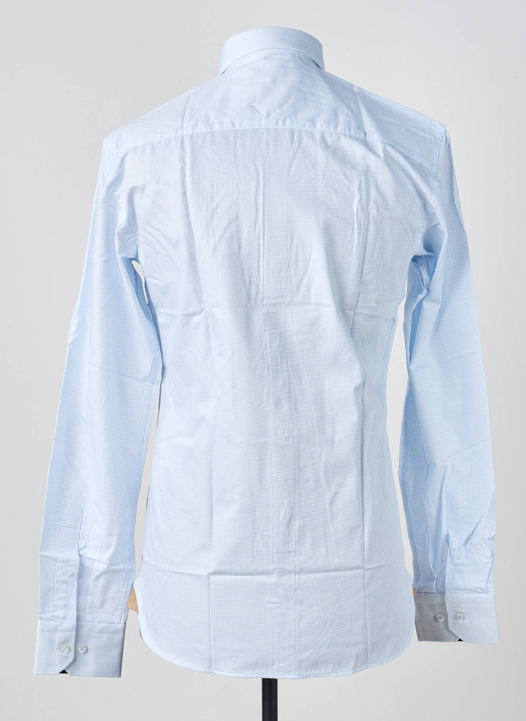 Chemise manches longues poignets boutonnés bleu ASHTON homme