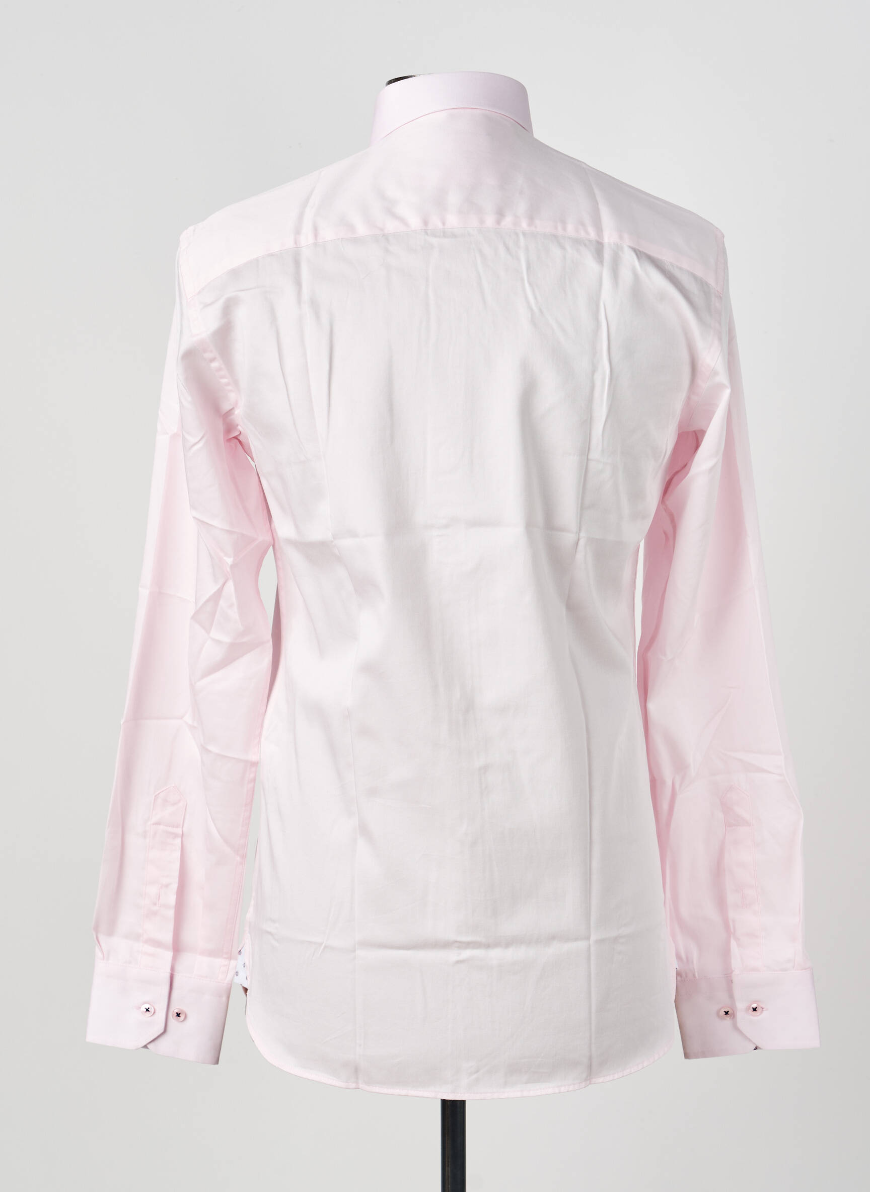 Chemise manches longues poignets boutonnés rose ASHTON homme