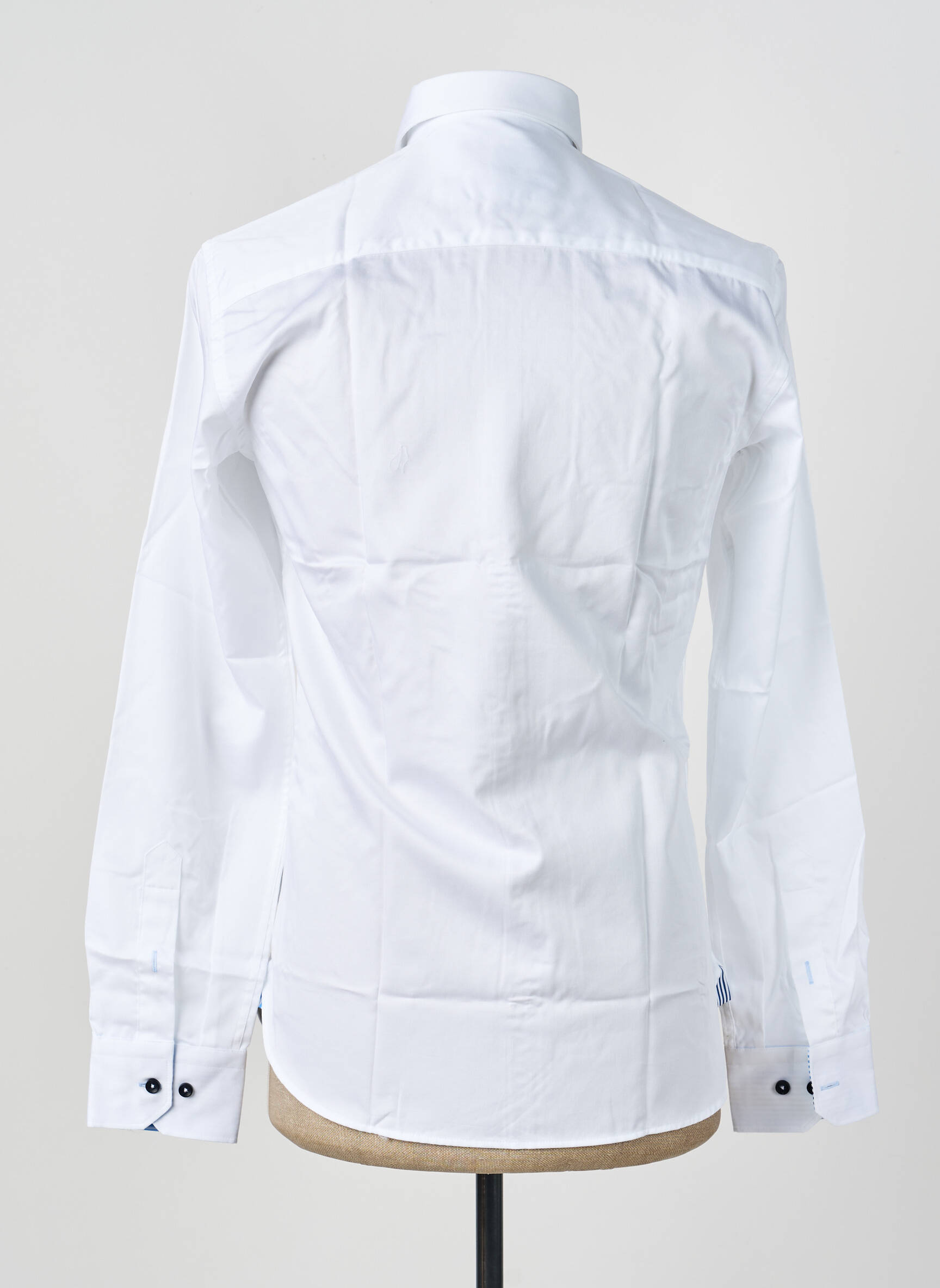 Chemise manches longues poignets boutonnés blanc ASHTON homme