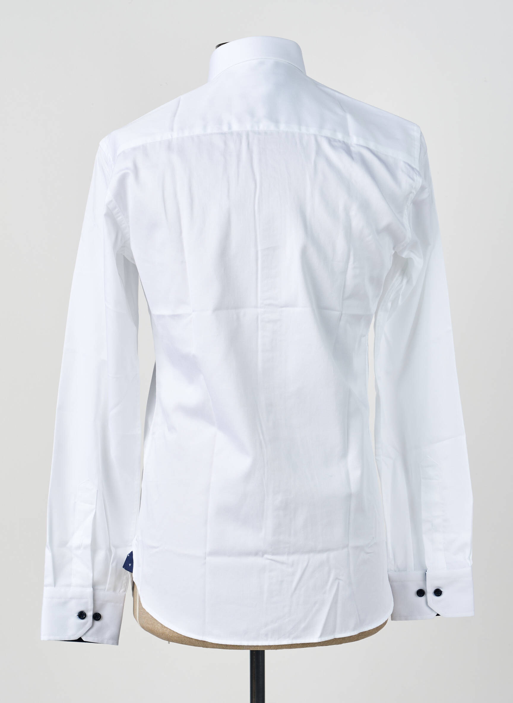 Chemise manches longues poignets boutonnés blanc ASHTON homme