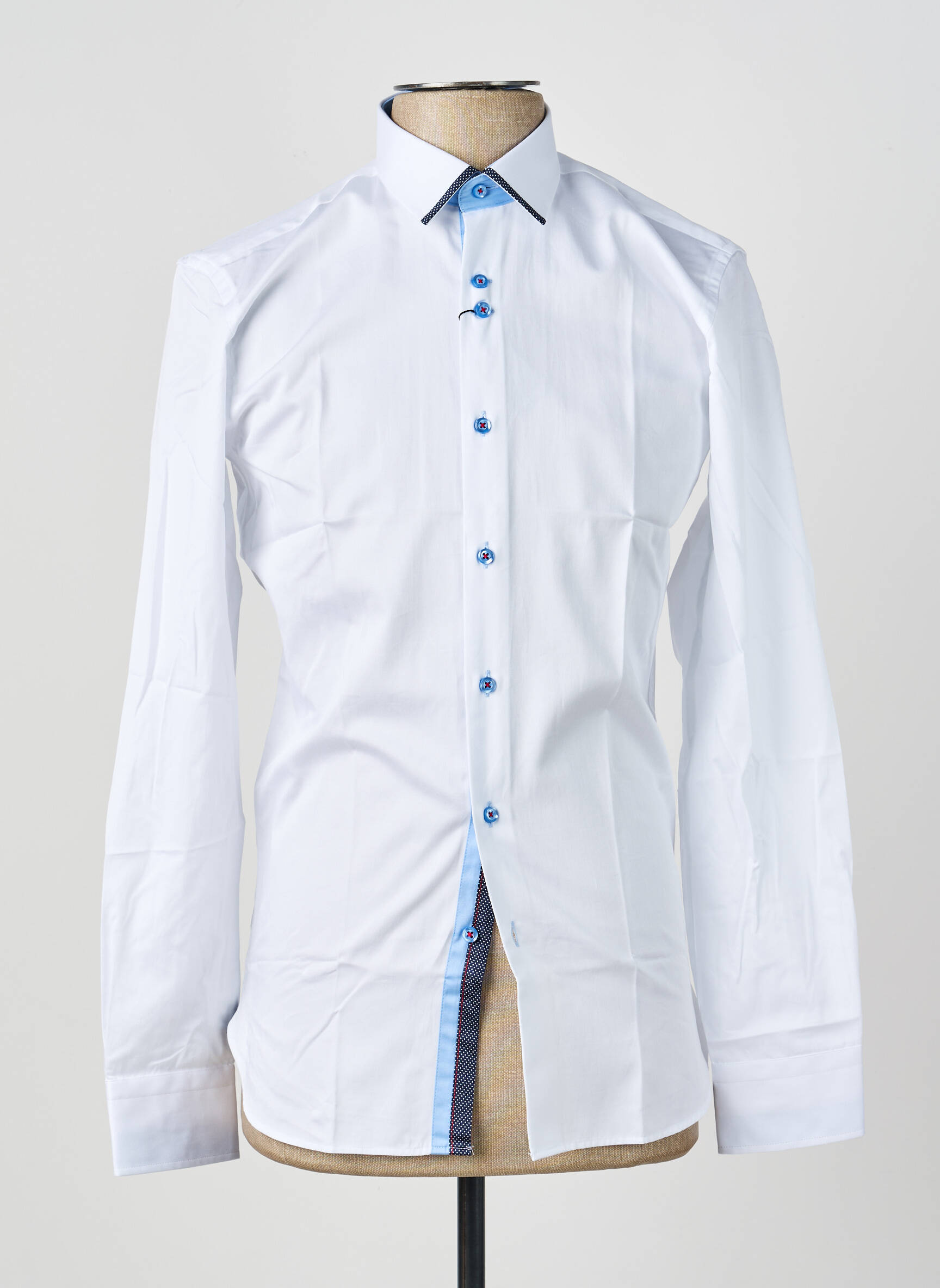 Chemise manches longues imprimé fantaisie blanc ASHTON homme