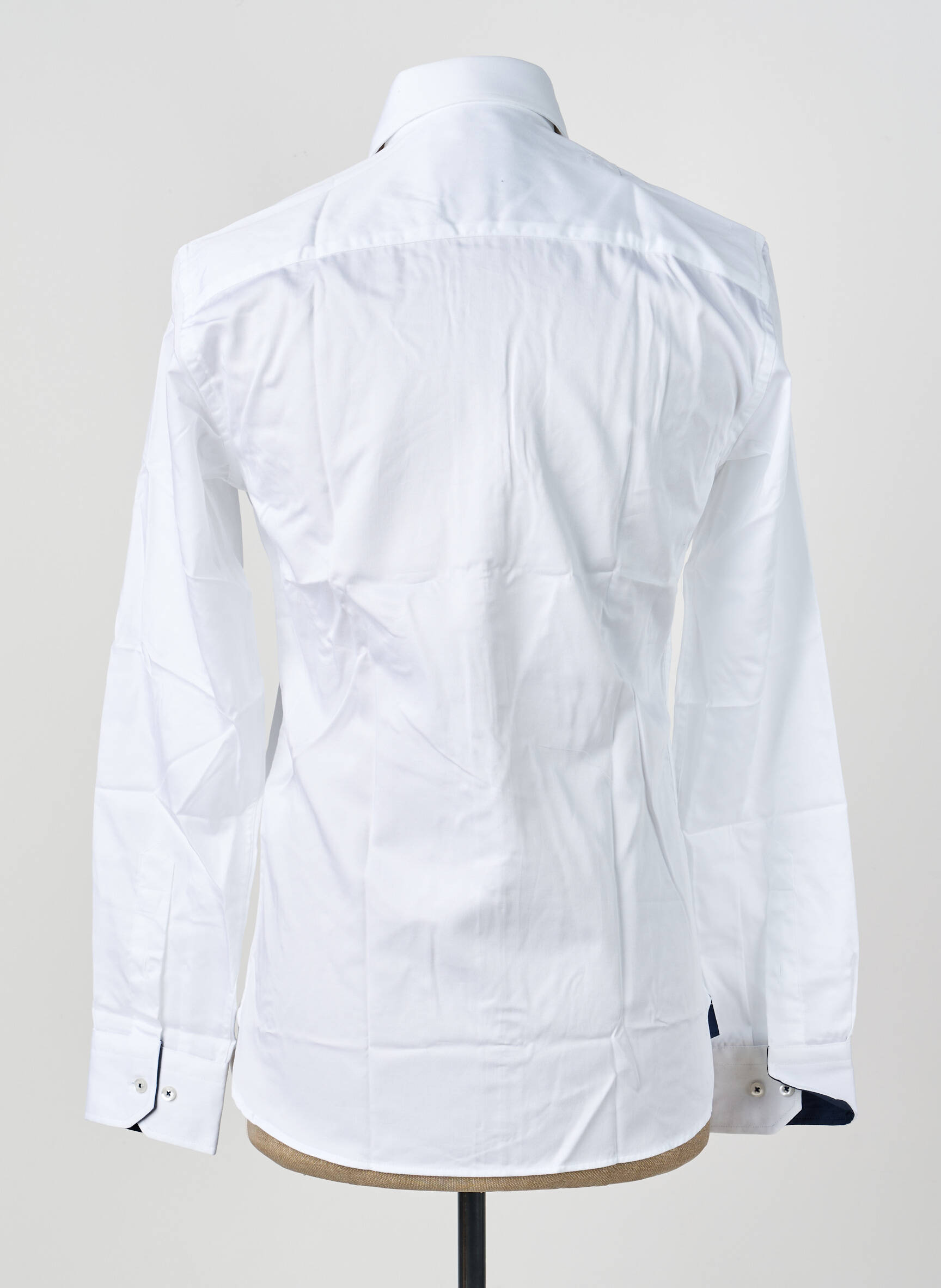 Chemise manches longues poignets boutonnés blanc ASHTON homme