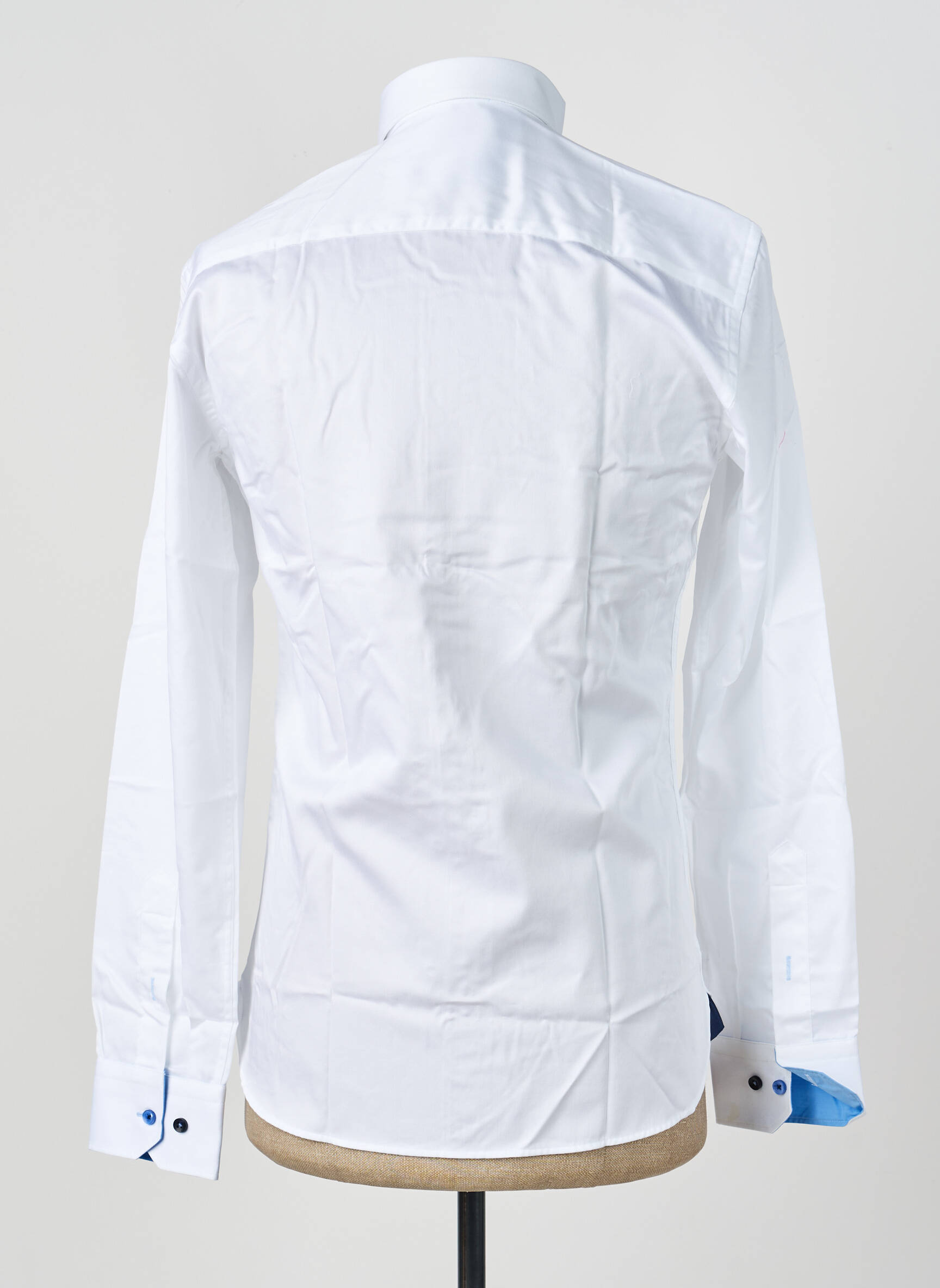 Chemise manches longues poignets boutonnés blanc ASHTON homme