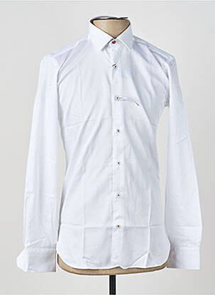 Chemise manches longues coupe cintrée blanc ASHTON homme