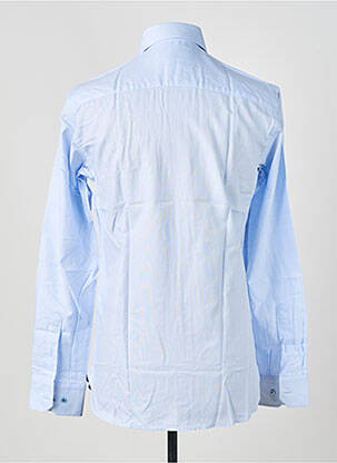 Chemise manches longues coupe cintrée bleu ASHTON homme