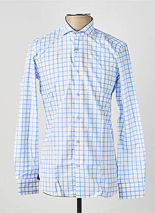 Chemise manches longues imprimé fantaisie bleu ASHTON homme
