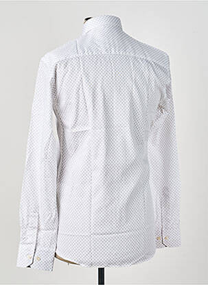 Chemise manches longues imprimé fantaisie blanc ASHTON homme