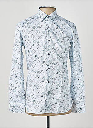 Chemise manches longues imprimé fantaisie blanc ASHTON homme