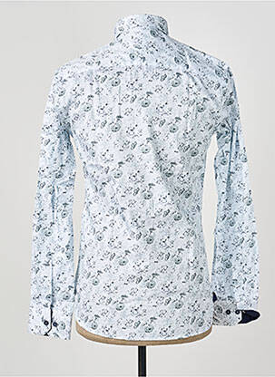 Chemise manches longues imprimé fantaisie blanc ASHTON homme
