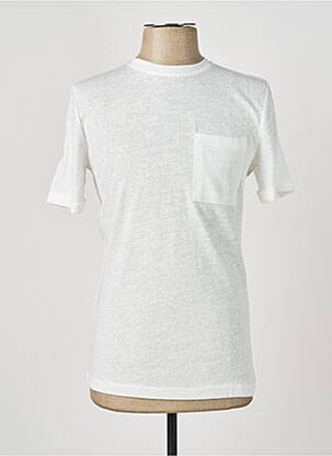 T-shirt coupe cintrée manches courtes blanc PALA1969 homme
