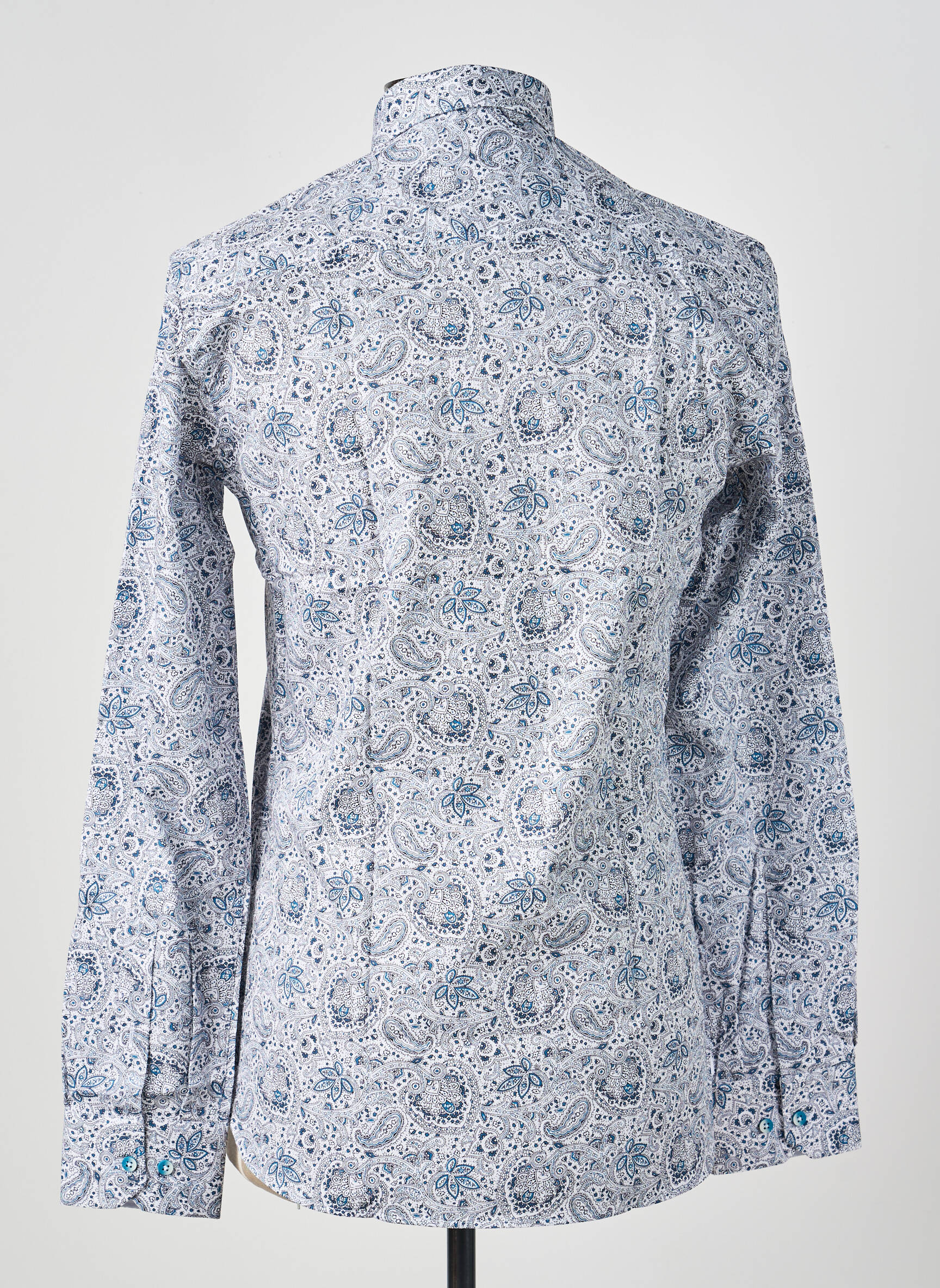 Chemise manches longues imprimé fantaisie blanc ASHTON homme