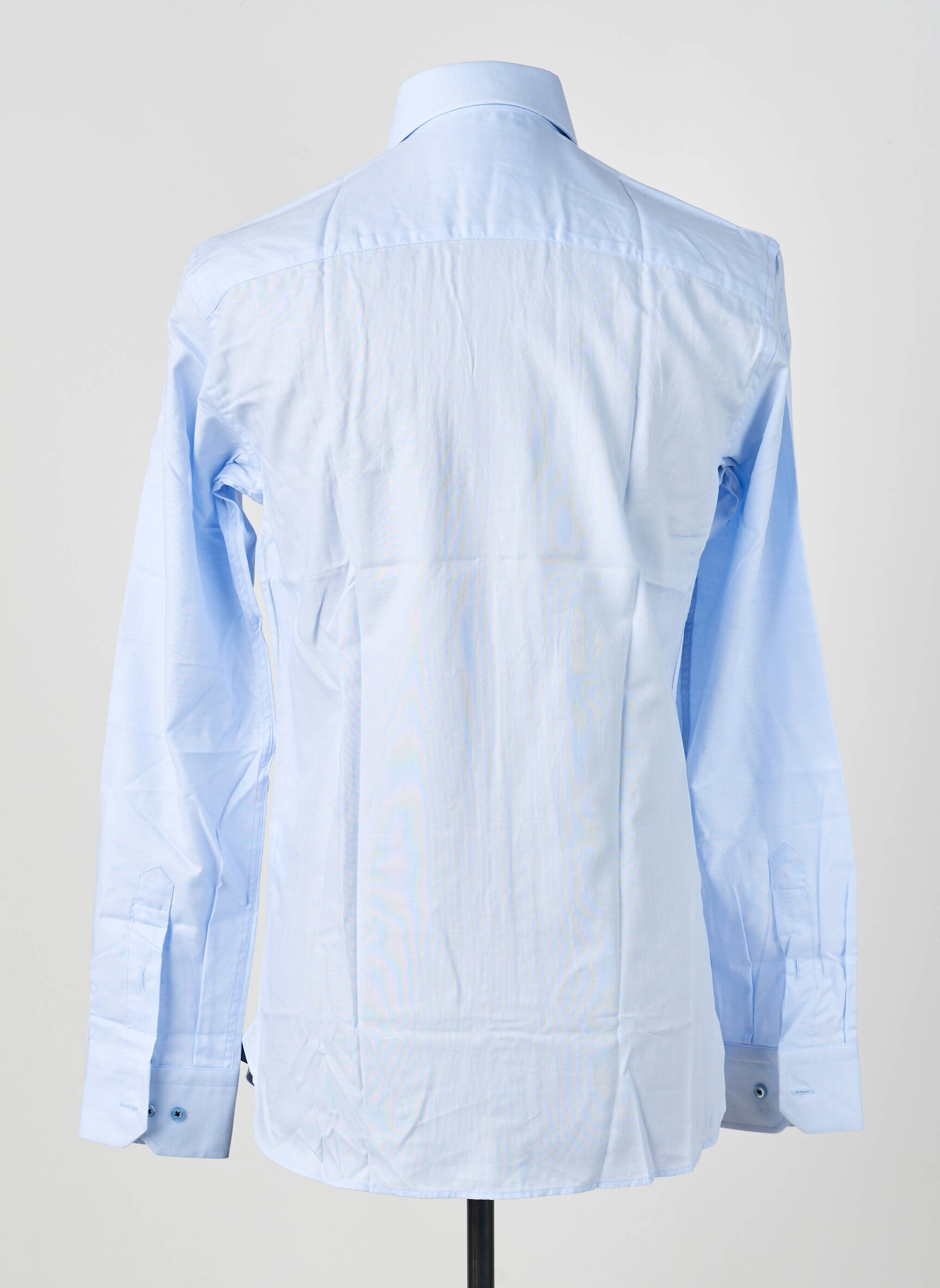 Chemise manches longues coupe cintrée bleu ASHTON homme