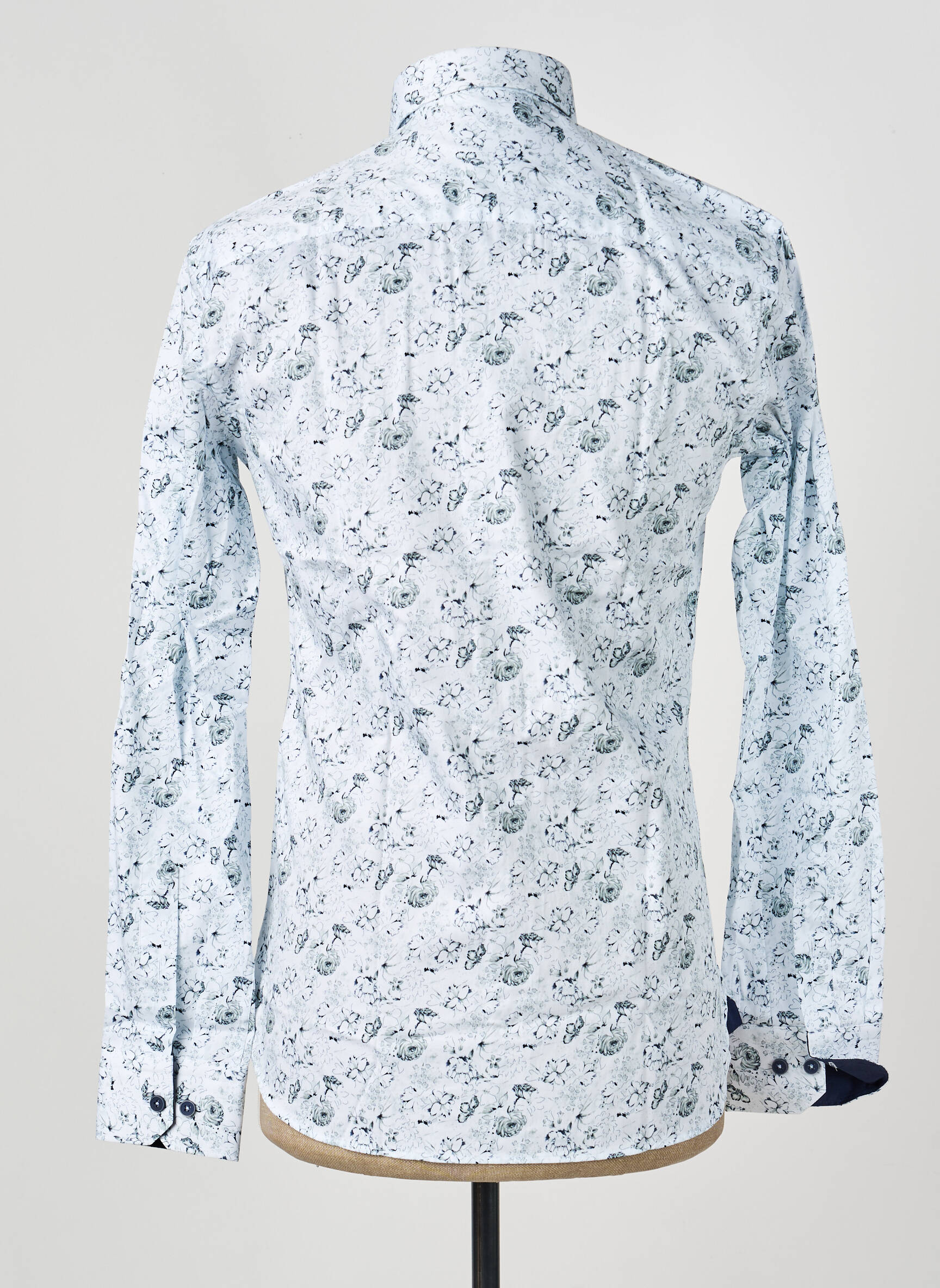 Chemise manches longues imprimé fantaisie blanc ASHTON homme