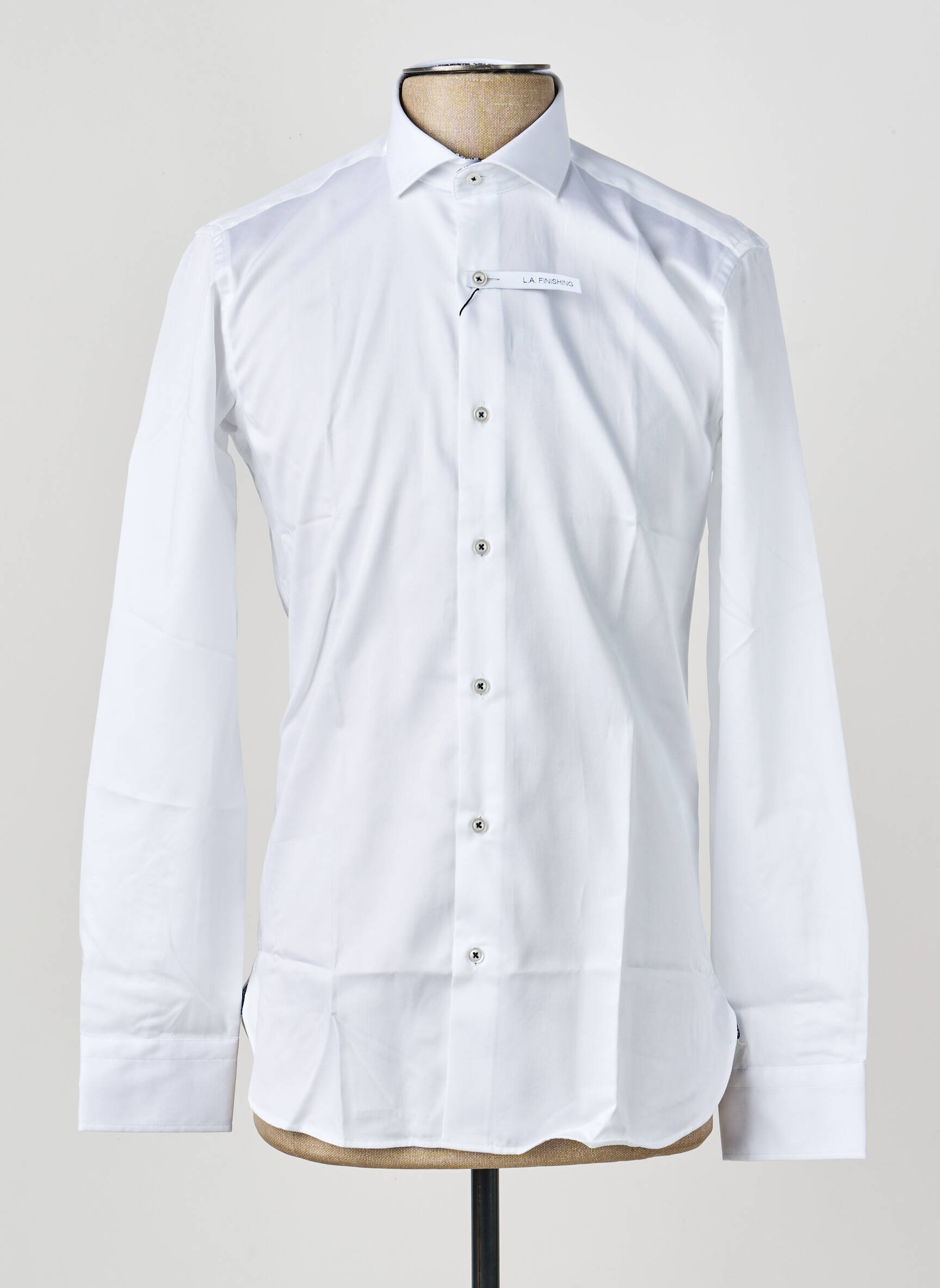 Chemise manches longues coupe cintrée blanc ASHTON homme