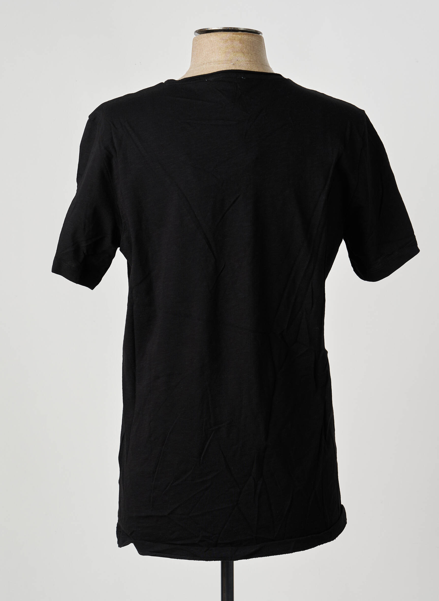 T-shirt coupe droite manches courtes noir PALA1969 homme