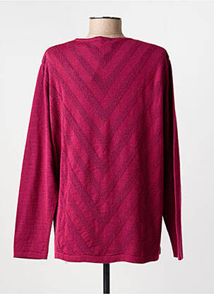 Pull coupe droite manches longues violet I.ODENA femme