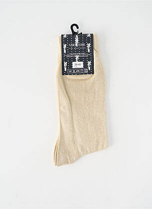 Chaussettes stretch beige VIRTUOSE homme
