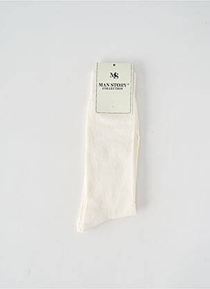 Chaussettes stretch beige MAN STORY homme