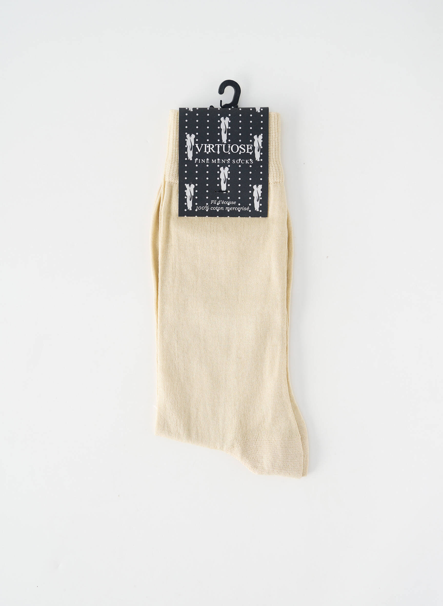 Chaussettes stretch beige VIRTUOSE homme