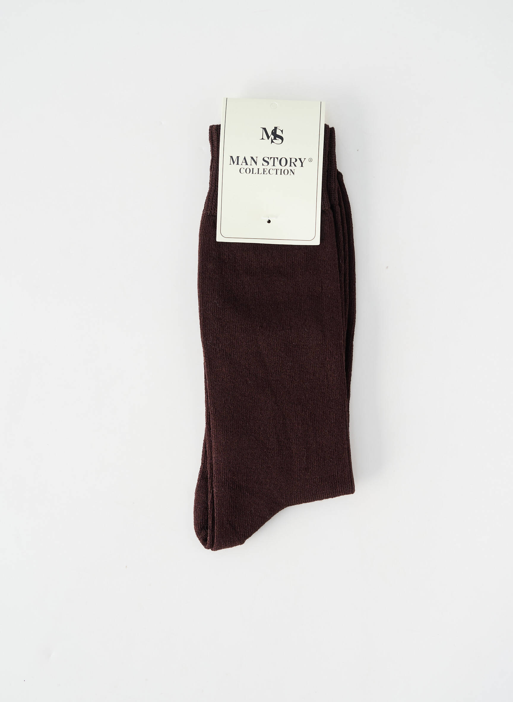 Chaussettes stretch marron MAN STORY homme