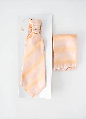 Cravate tissage satiné orange WEDDING homme