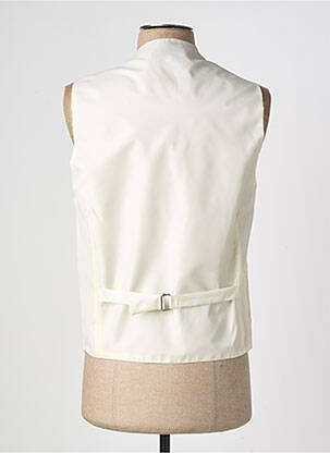 Gilet sans manche effet matière satinée beige GUY LAURENT homme