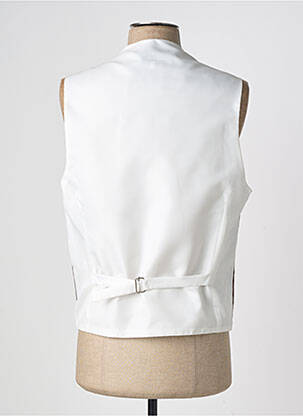 Gilet sans manche effet matière satinée marron GUY LAURENT homme