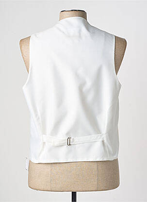 Gilet sans manche effet matière satinée beige VIRTUOSE homme