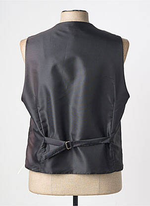 Gilet sans manche effet matière satinée marron VIRTUOSE homme