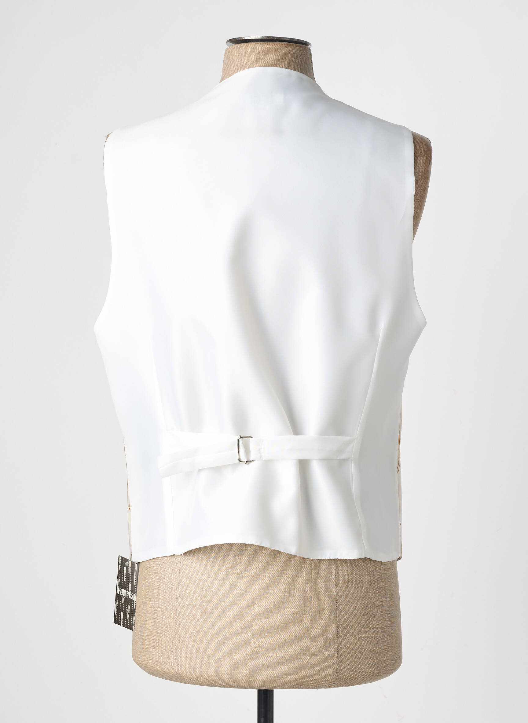 Gilet sans manche effet matière satinée beige VIRTUOSE homme