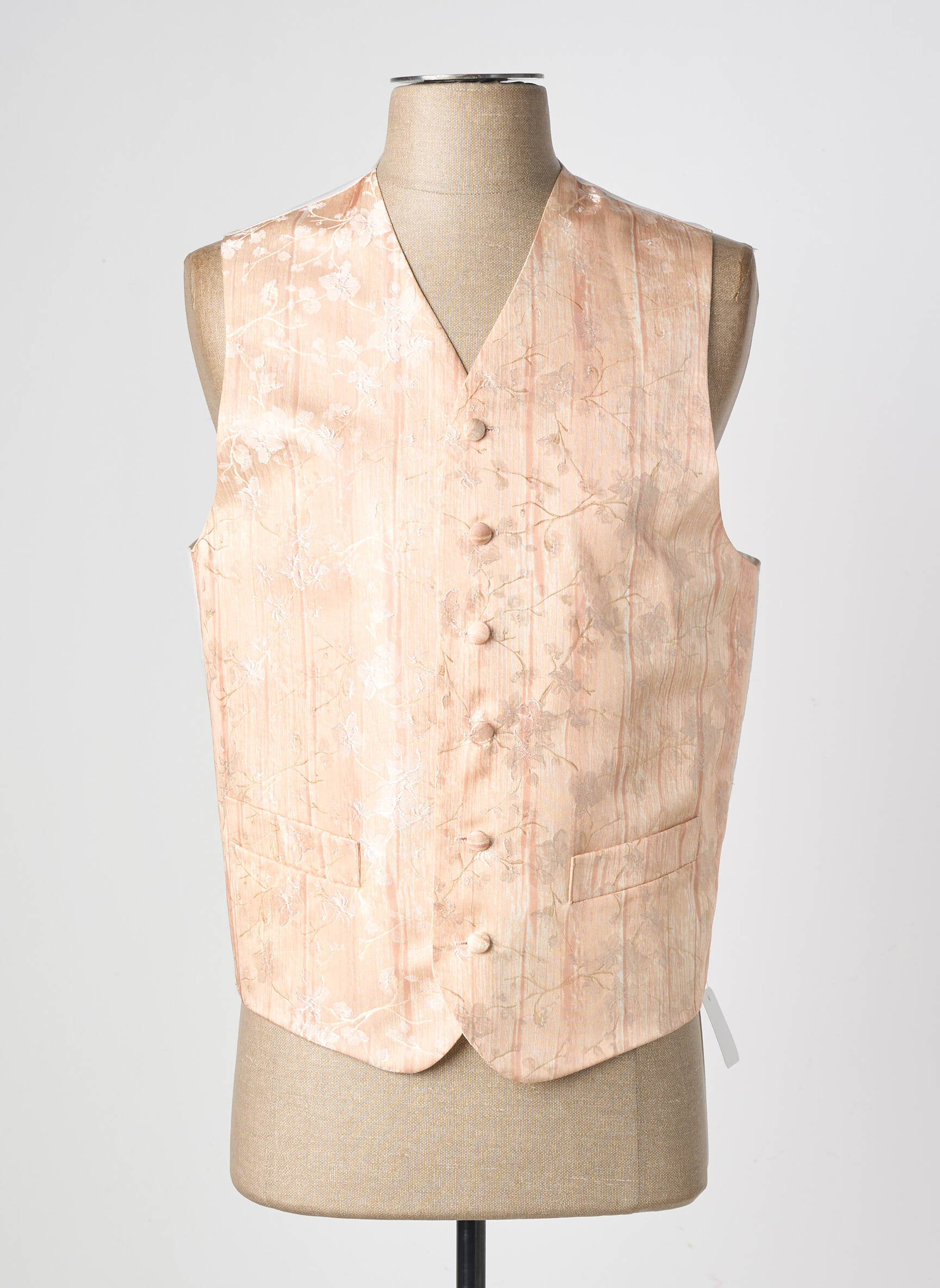 Gilet sans manche effet matière satinée beige VIRTUOSE homme