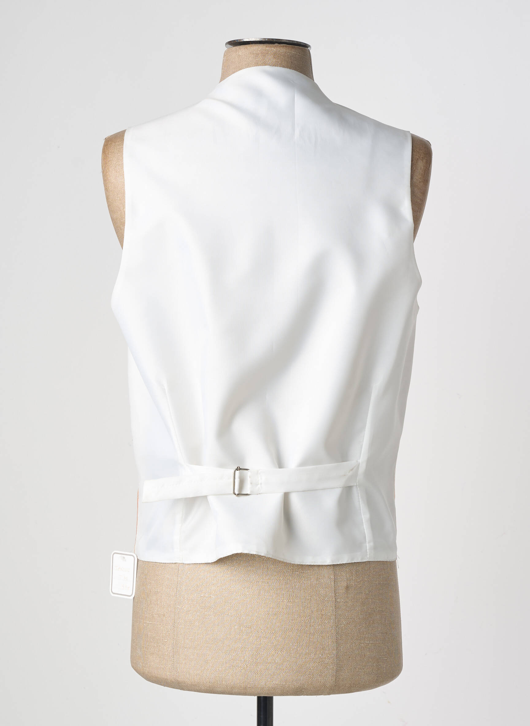 Gilet sans manche effet matière satinée beige VIRTUOSE homme