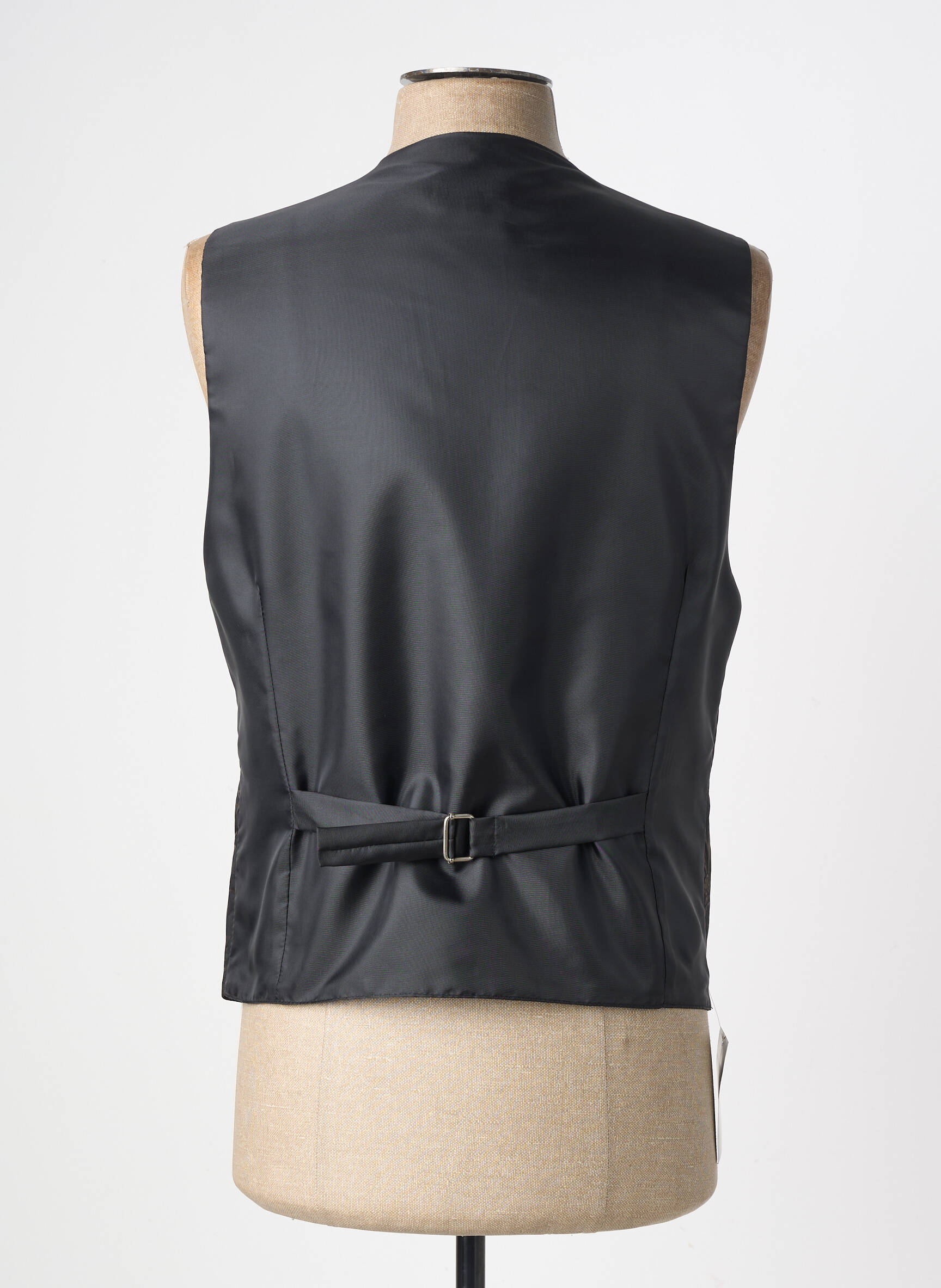 Gilet sans manche effet matière satinée noir VIRTUOSE homme