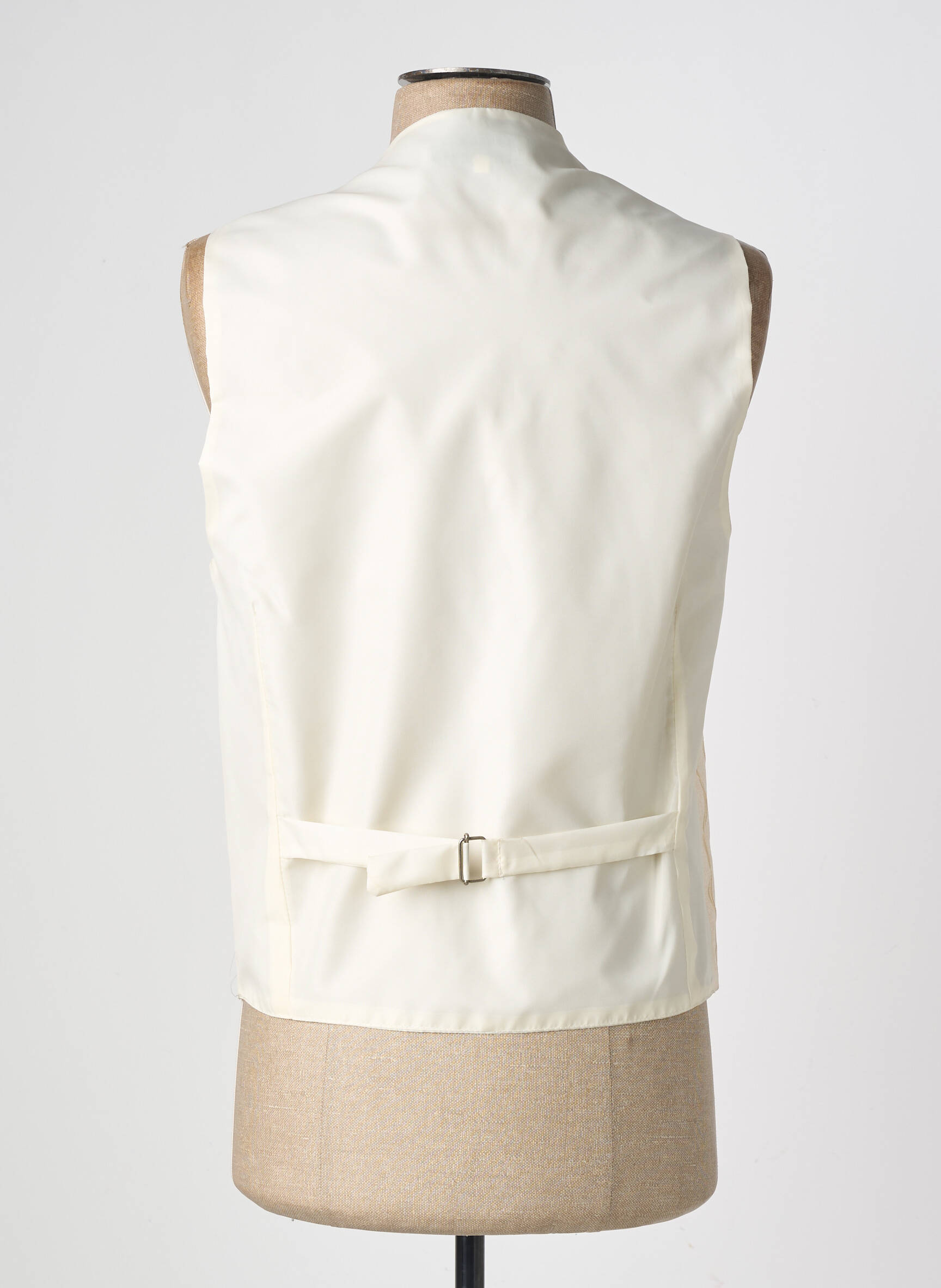 Gilet sans manche effet matière satinée beige GUY LAURENT homme