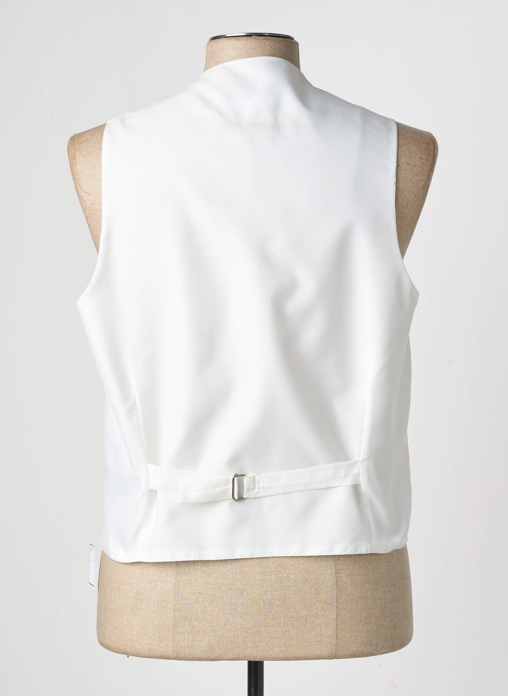 Gilet sans manche effet matière satinée beige VIRTUOSE homme