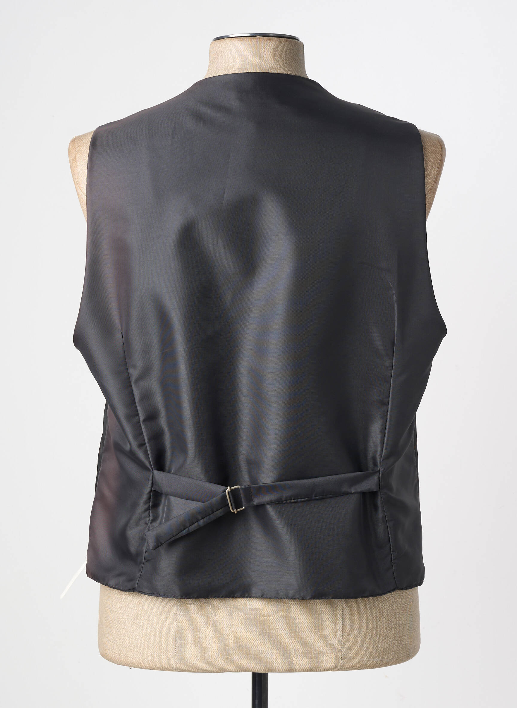 Gilet sans manche effet matière satinée marron VIRTUOSE homme
