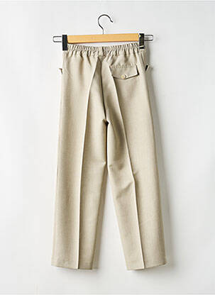 Pantalon droit poches taille élastique beige EZDA garçon