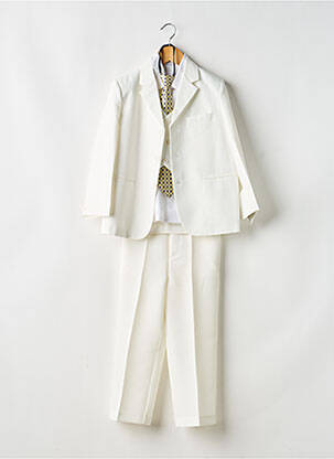 Ensemble pantalon coupe droite blanc MIDO garçon