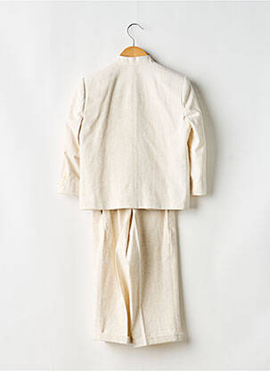 Ensemble pantalon coupe droite beige LES PETITS MECS garçon