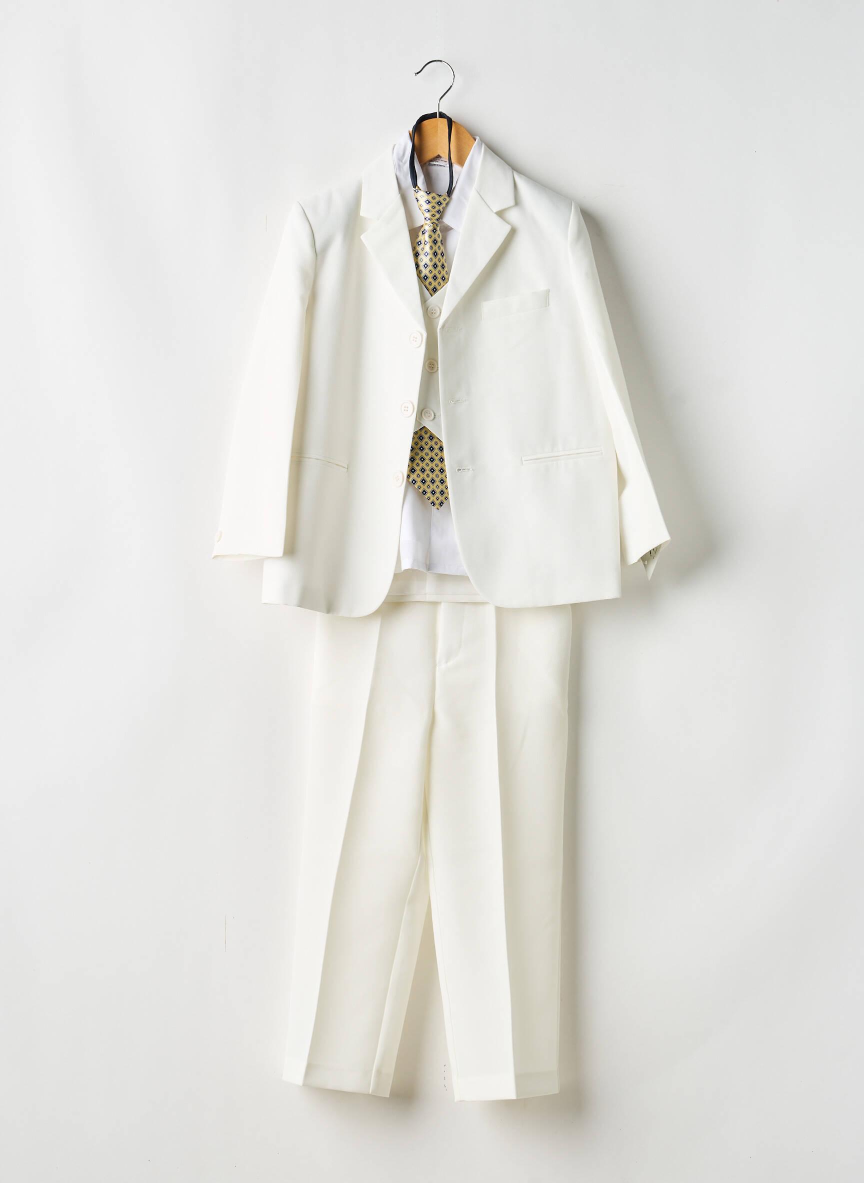 Ensemble pantalon coupe droite blanc MIDO garçon