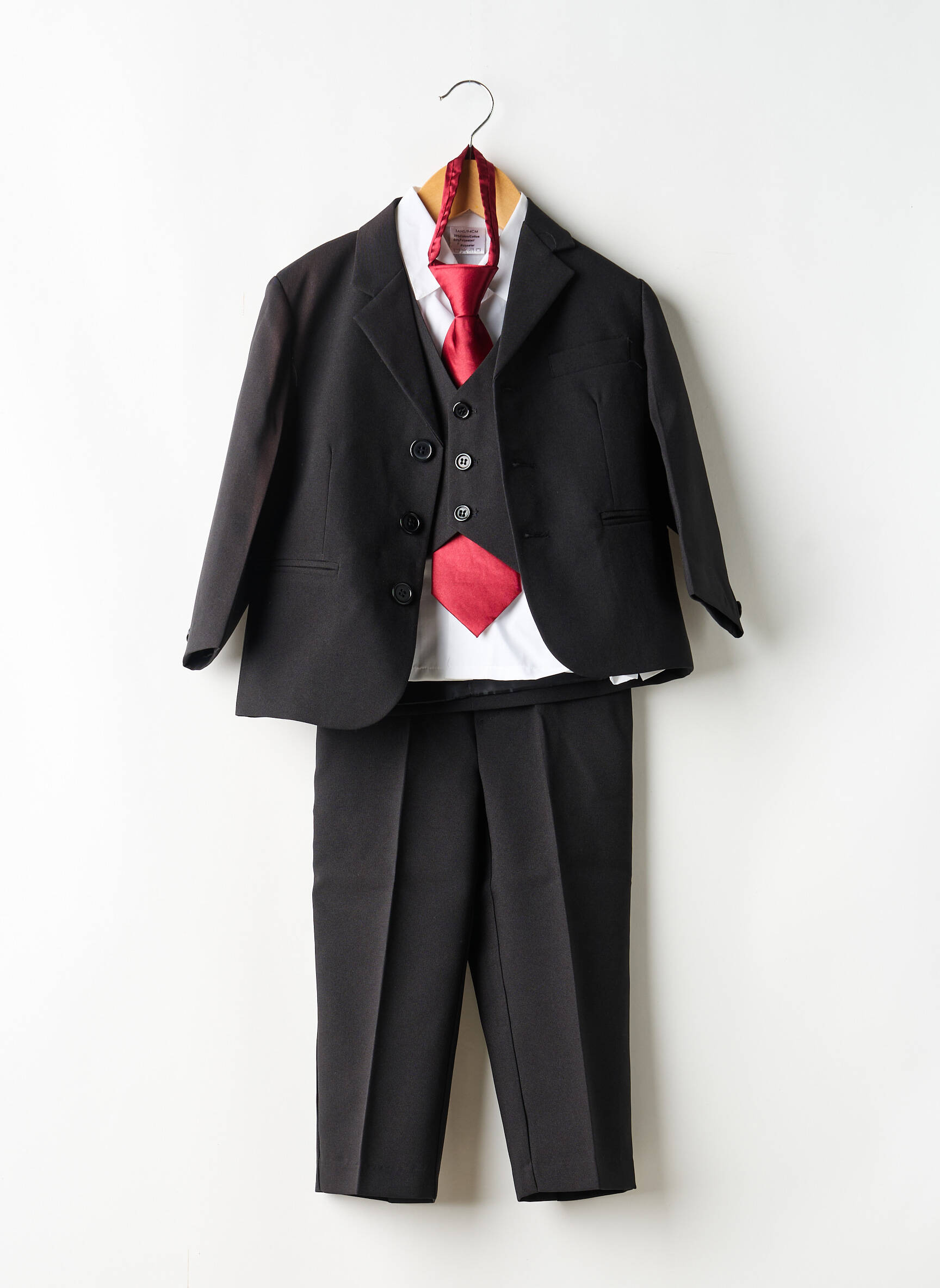 Ensemble pantalon coupe droite noir MIDO garçon