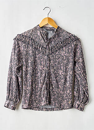 Chemisier manches longues manches longues noir LEVV LABEL fille