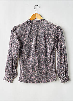 Chemisier manches longues manches longues noir LEVV LABEL fille
