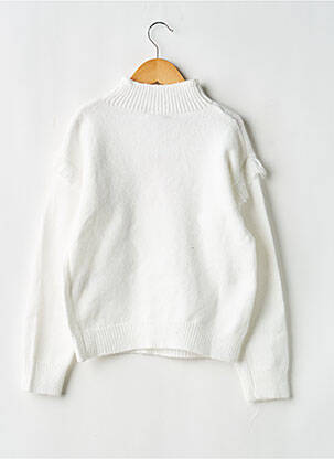 Pull manches longues manches longues blanc BOBOLI fille