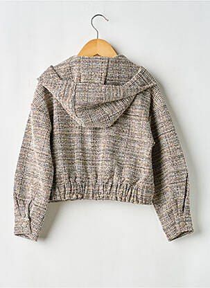 Veste casual fermeture boutonnée sur le devant beige LEVV LABEL fille