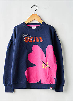 Sweat-shirt manches longues manches longues bleu BOBOLI fille