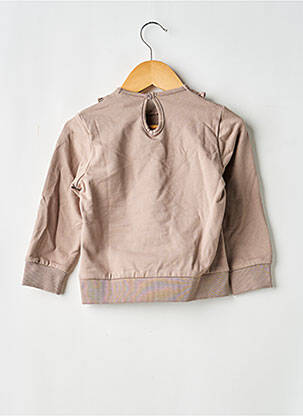 Sweat-shirt manches longues manches longues marron LEVV LABEL fille