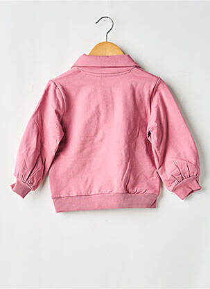 Sweat-shirt manches longues manches longues rose LEVV LABEL fille