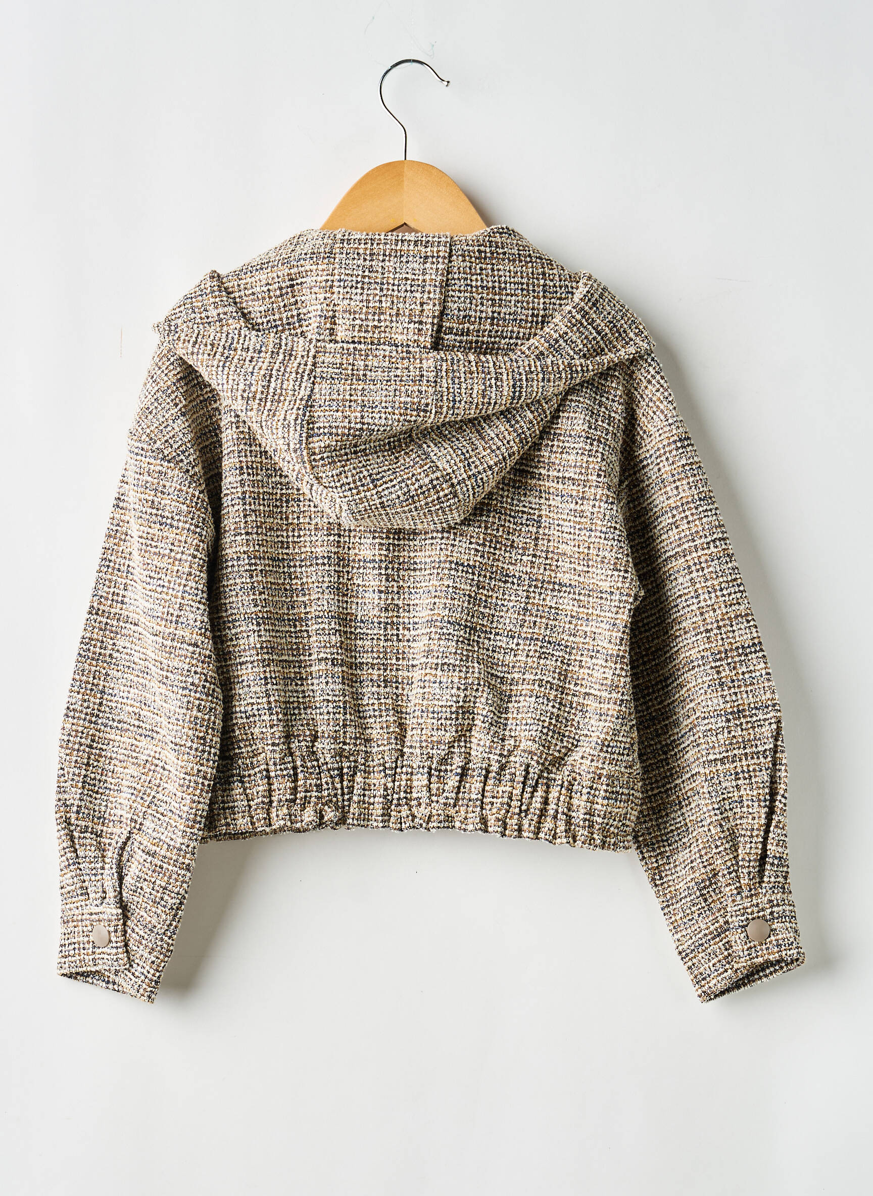 Veste casual fermeture boutonnée sur le devant beige LEVV LABEL fille