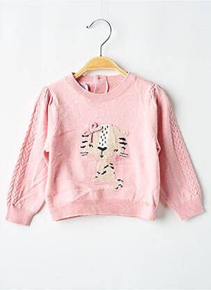 Pull maille fine manches longues rose MAYORAL fille